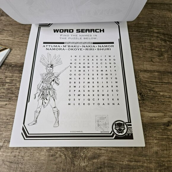 Wakanda Forever Black Panther Marvel Disney Sticker & Advanced Coloring Book - Picture 6 of 11